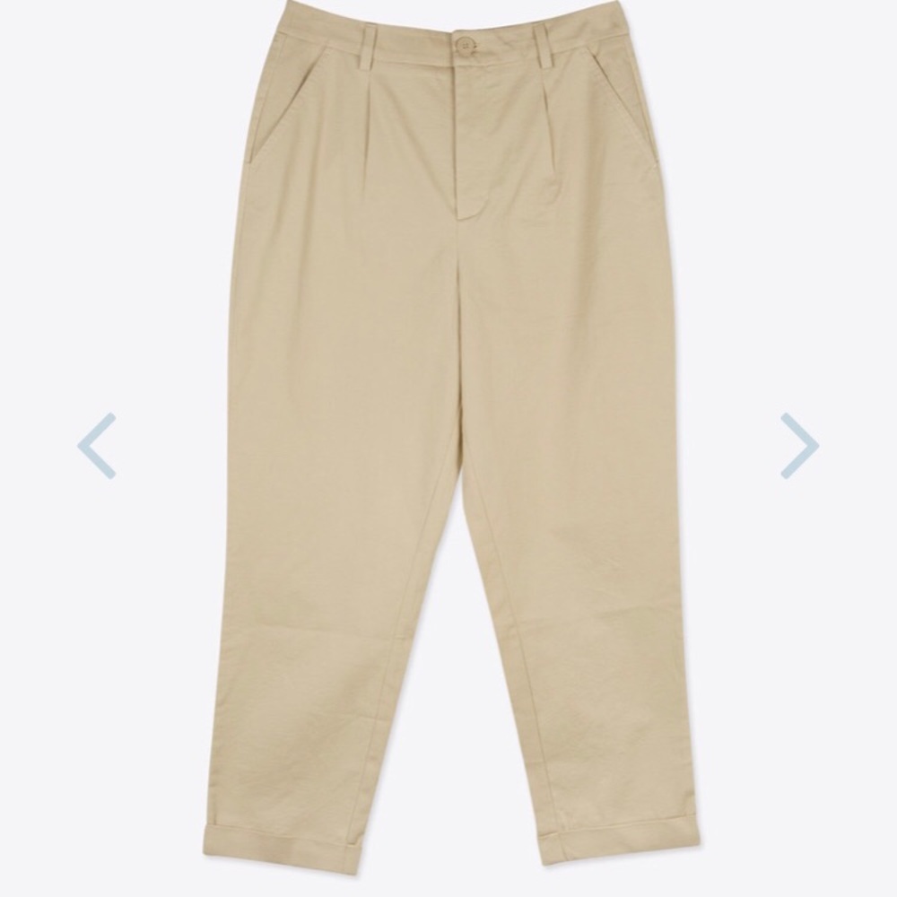 oak + fort khaki slick pants